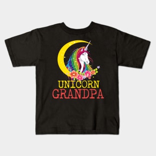 Unicorn Grandpa Kids T-Shirt